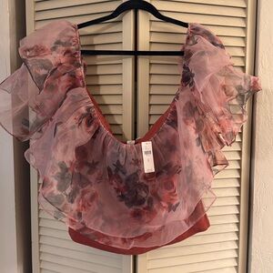 NWT Dolan rose top